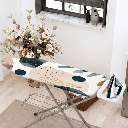 1-Piece Abstract Art Pattern Geometric Shapes Pastel Color  Ironing Board Cover, Universal Size, Without Board