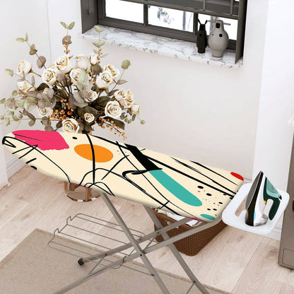 1-Piece Abstract Art Colorful Patterns Modern  Ironing Board Cover, Universal Size, Without Board