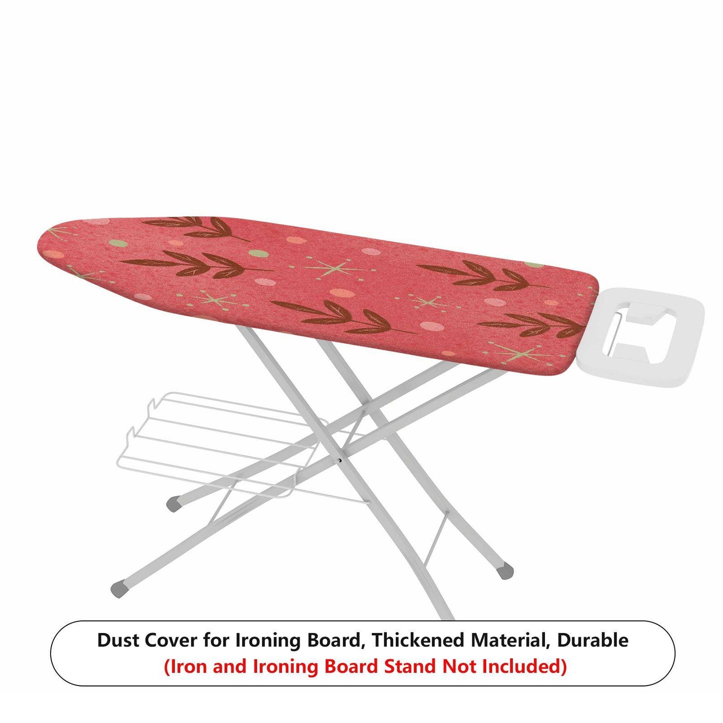1-Piece Floral Pattern Leaves Christmas  Ironing Board Cover, Universal Size, Without Board