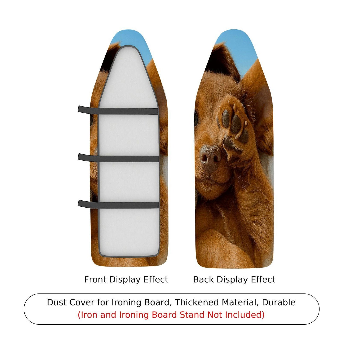 1-Piece Dog Cute Playful  Ironing Board Cover, Universal Size, Without Board