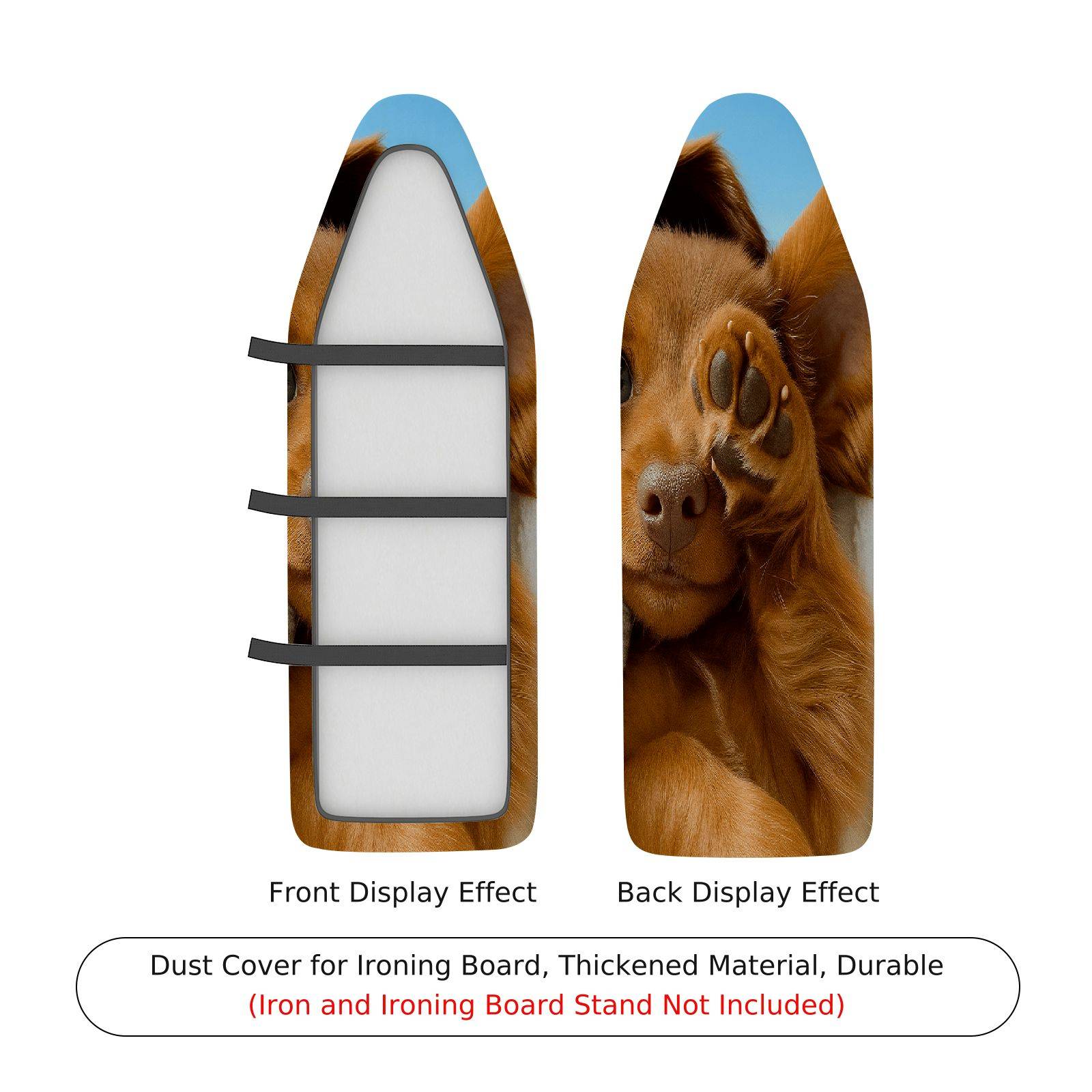 1-Piece Dog Cute Playful  Ironing Board Cover, Universal Size, Without Board