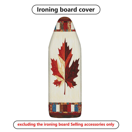 1-Piece Maple Leaf Plaid Autumn  Ironing Board Cover, Universal Size, Without Board