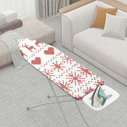 1-Piece Christmas Nordic Deer Heart  Ironing Board Cover, Universal Size, Without Board