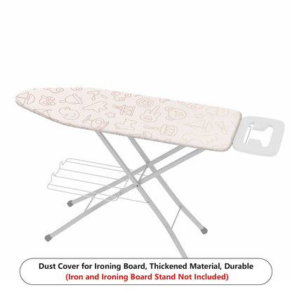 1-Piece Pattern Cute Style Fun Design  Ironing Board Cover, Universal Size, Without Board