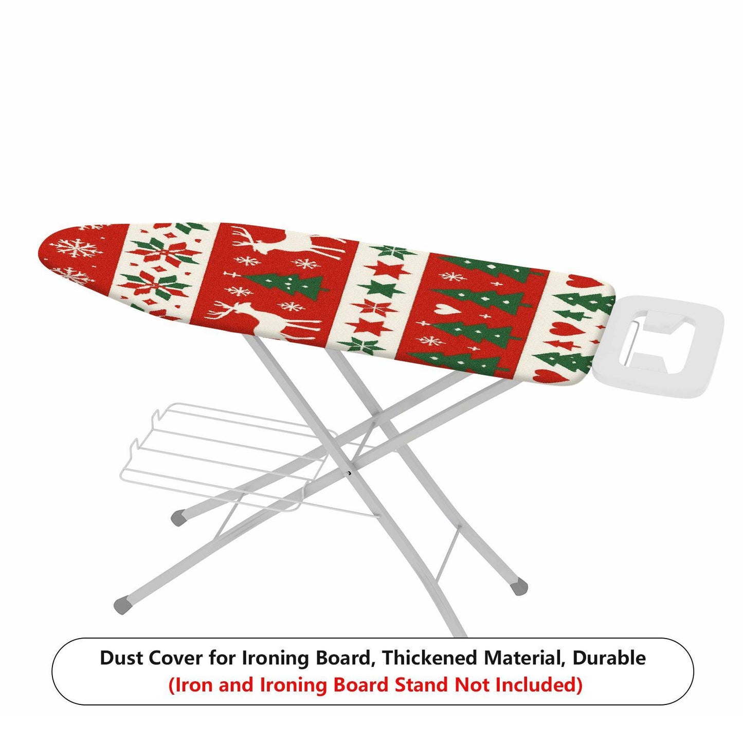 1-Piece Christmas Reindeer Snowflake  Ironing Board Cover, Universal Size, Without Board