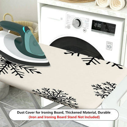 1-Piece Snowflake Pattern Christmas Winter  Ironing Board Cover, Universal Size, Without Board