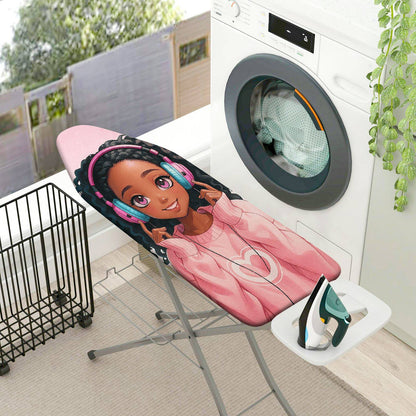 1-Piece Girl Music Fun  Ironing Board Cover, Universal Size, Without Board