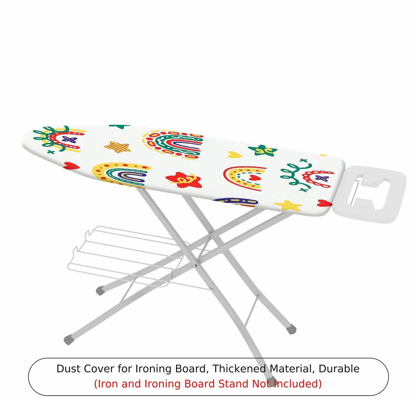 1-Piece Rainbow Star Heart  Ironing Board Cover, Universal Size, Without Board