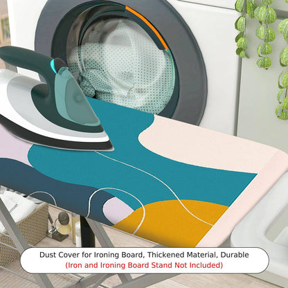 1-Piece Abstract Art Colorful Modern  Ironing Board Cover, Universal Size, Without Board