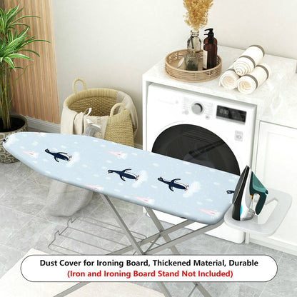 1-Piece Penguin Snowflake Christmas  Ironing Board Cover, Universal Size, Without Board