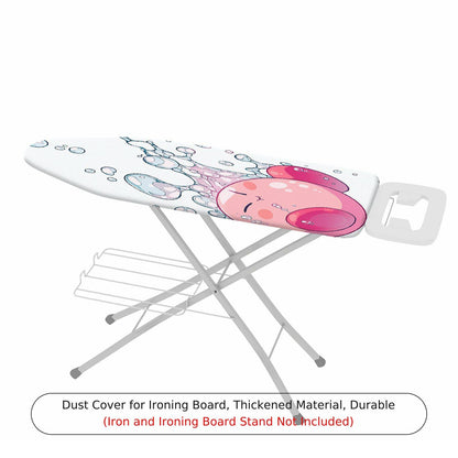 1-Piece Bubbles Cute Pink  Ironing Board Cover, Universal Size, Without Board