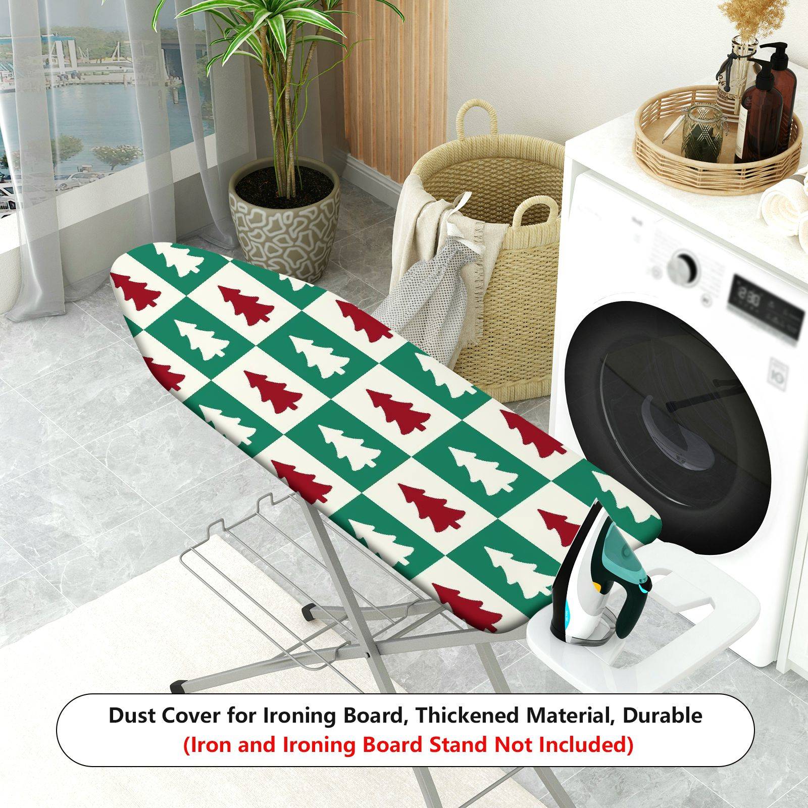 1-Piece Christmas Tree Pattern Festive Decoration Holiday Style  Ironing Board Cover, Universal Size, Without Board