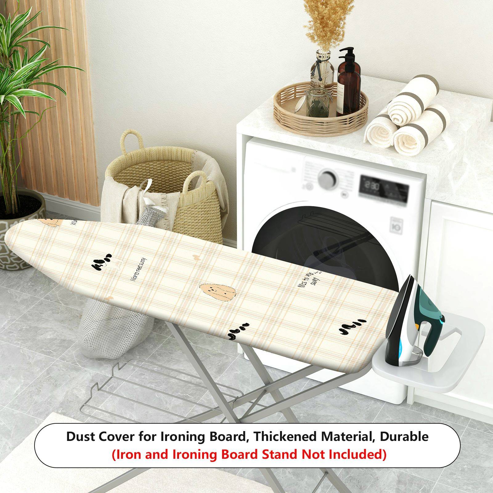 1-Piece Plaid  Pet  Ironing Board Cover, Universal Size, Without Board