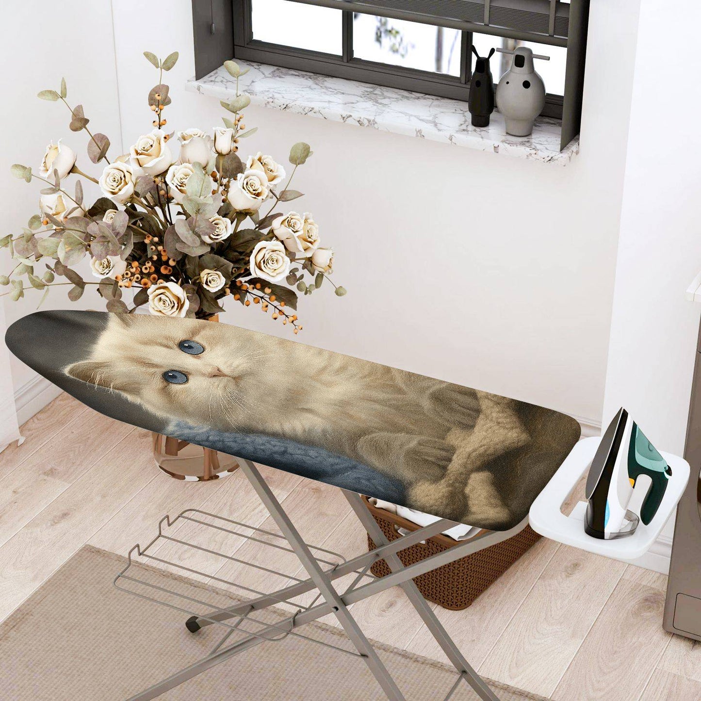 1-Piece Cat Cute Kitten  Ironing Board Cover, Universal Size, Without Board