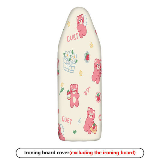 1-Piece Cute  Bear Pink  Ironing Board Cover, Universal Size, Without Board