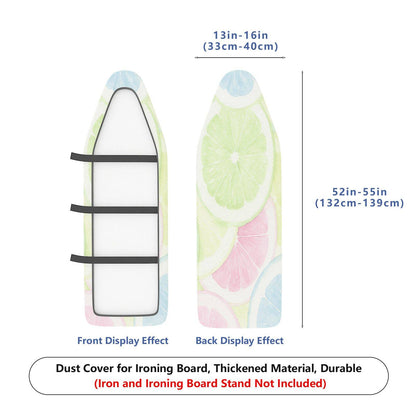 1-Piece Fruit Pattern Citrus Pastel Design  Ironing Board Cover, Universal Size, Without Board