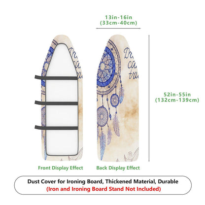 1-Piece Feather Dreamcatcher Beige  Ironing Board Cover, Universal Size, Without Board