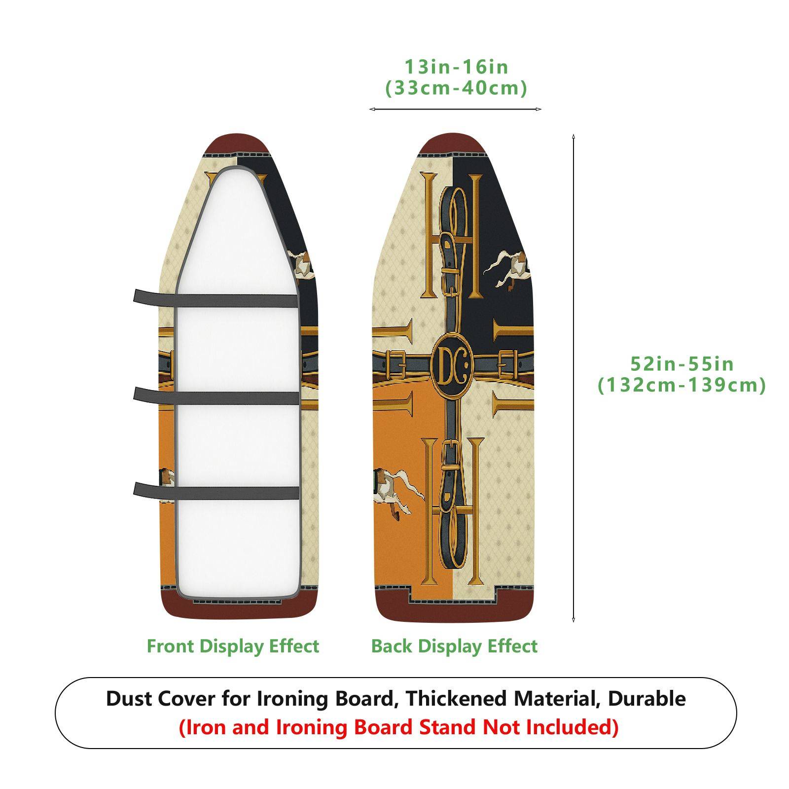 1-Piece Abstract Geometric Vintage  Ironing Board Cover, Universal Size, Without Board