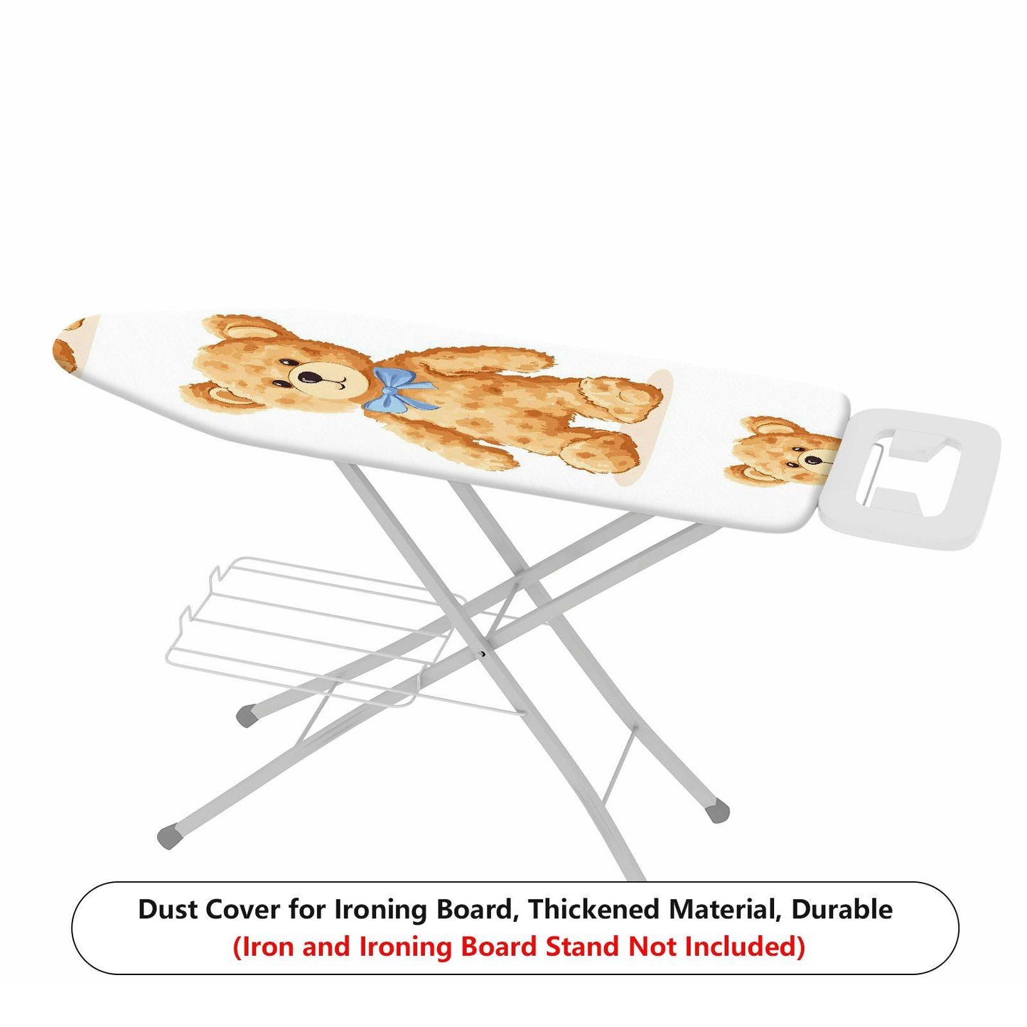 1-Piece Teddy Bear Bow Cute  Ironing Board Cover, Universal Size, Without Board
