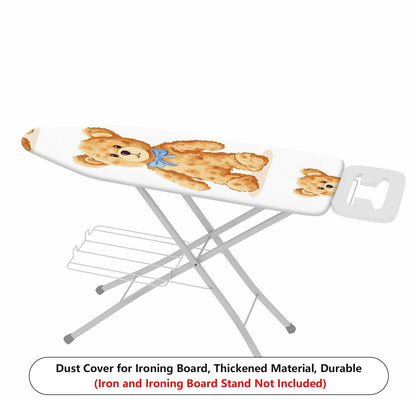 1-Piece Teddy Bear Bow Cute  Ironing Board Cover, Universal Size, Without Board