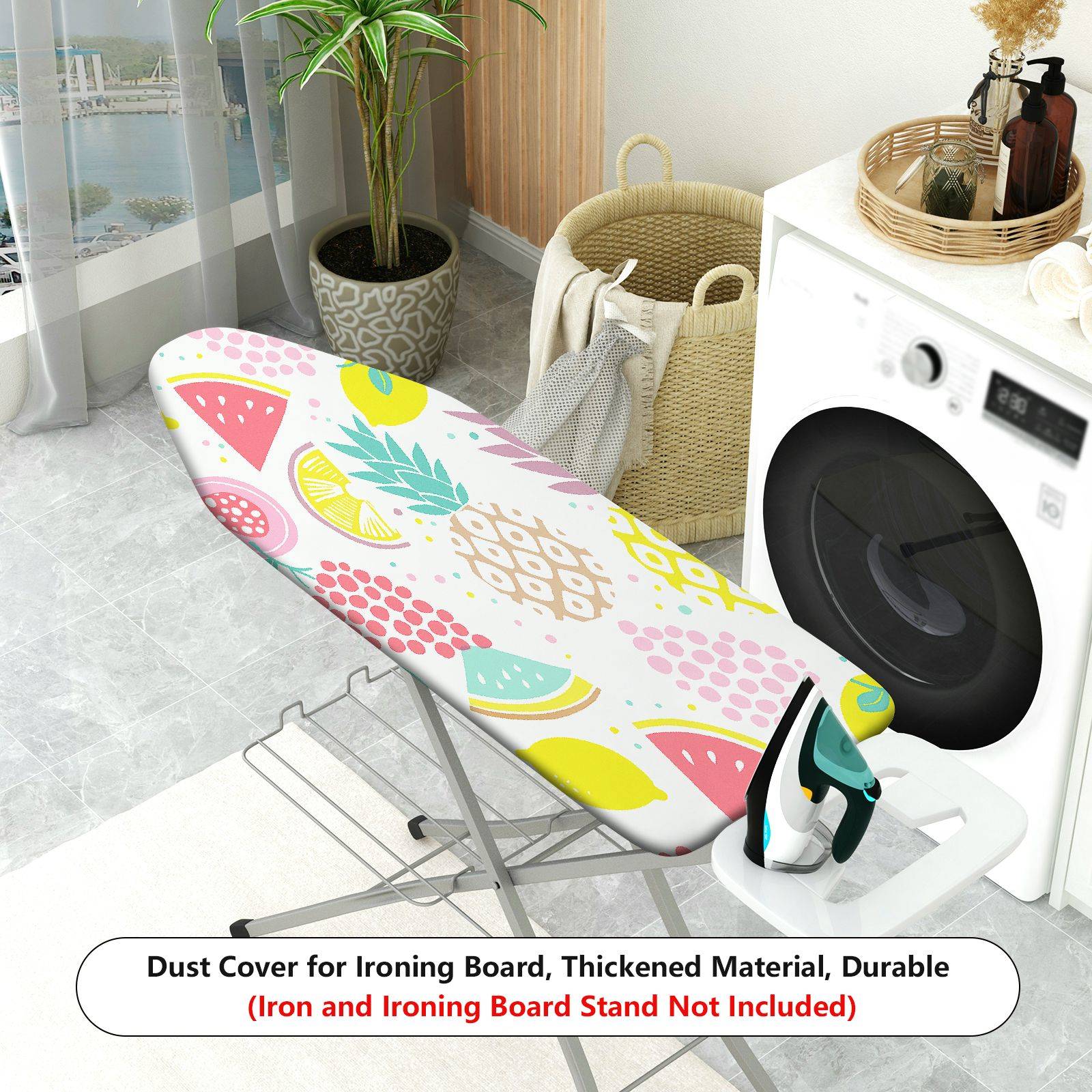 1-Piece Fruit Pattern Colorful Decorative  Ironing Board Cover, Universal Size, Without Board