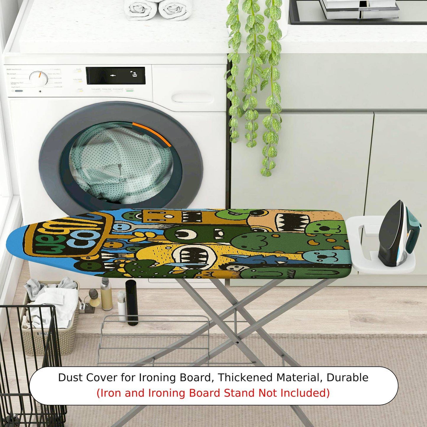 1-Piece Fun Bright  Ironing Board Cover, Universal Size, Without Board
