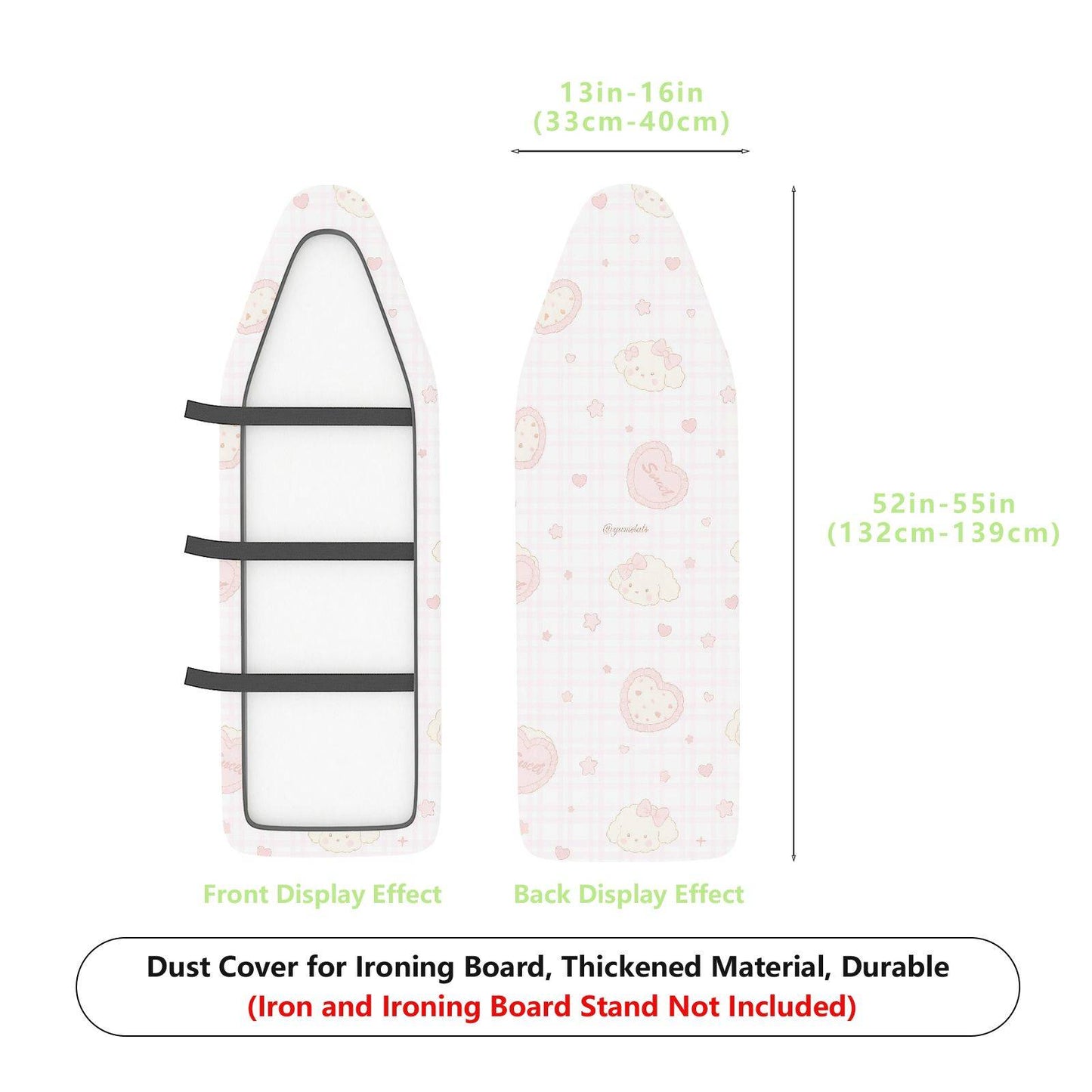 1-Piece Sweet Pink Cute  Ironing Board Cover, Universal Size, Without Board