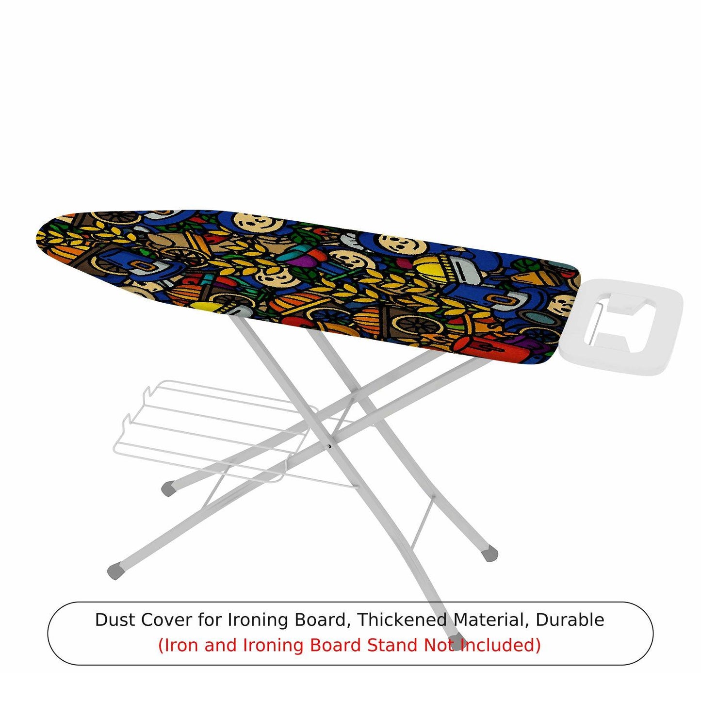 1-Piece Colorful Fun  Ironing Board Cover, Universal Size, Without Board