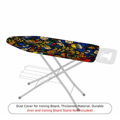 1-Piece Colorful Fun  Ironing Board Cover, Universal Size, Without Board