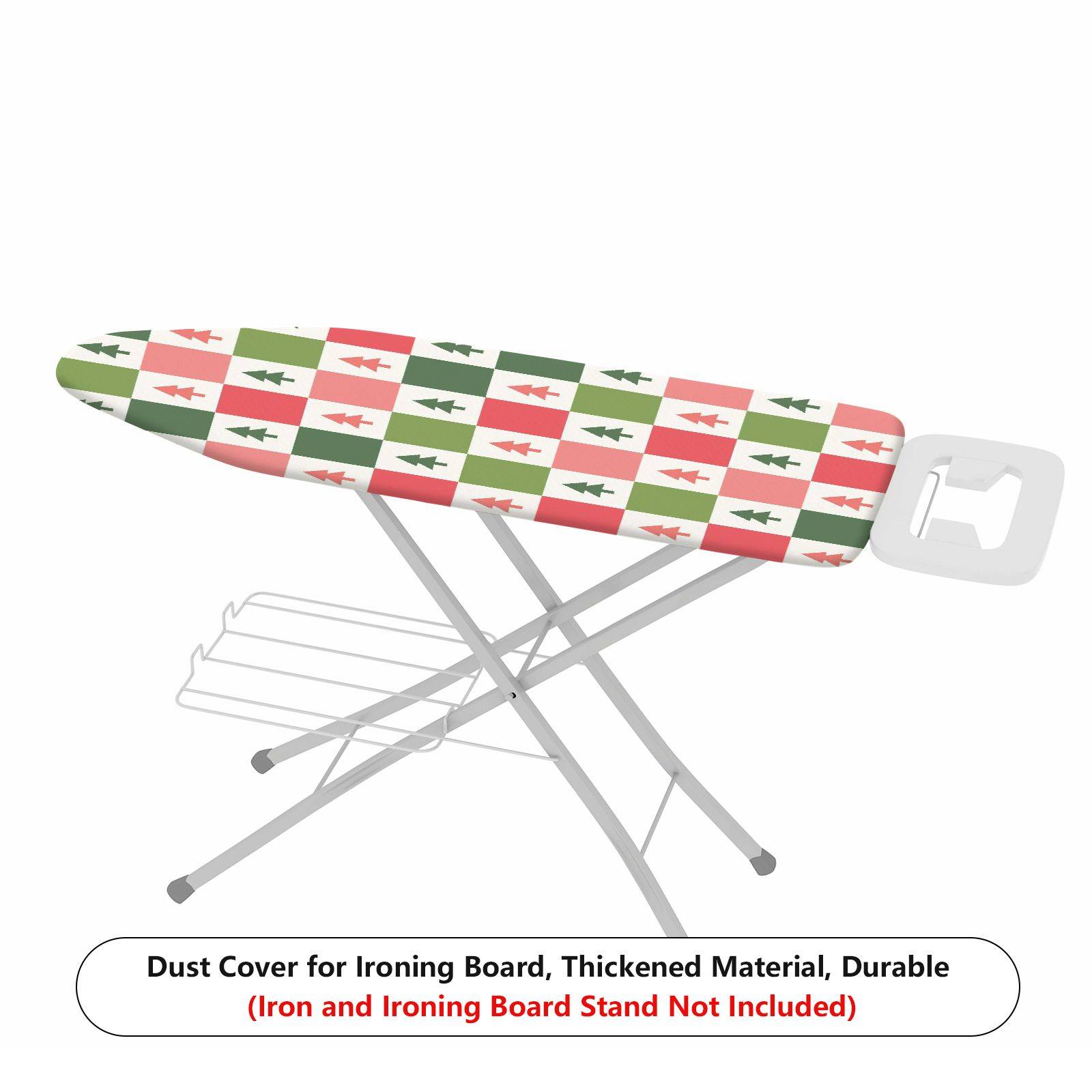 1-Piece Christmas Tree Pattern Decorative Red Green  Ironing Board Cover, Universal Size, Without Board