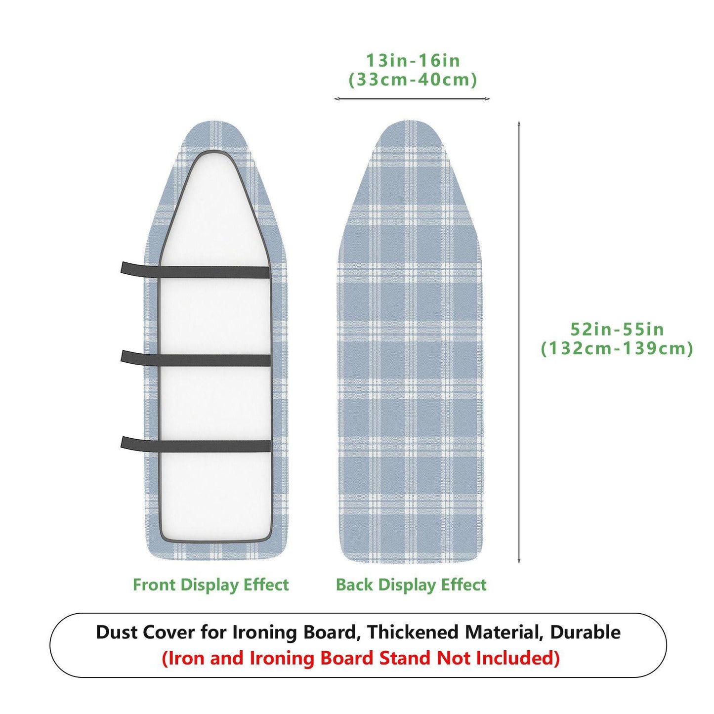 1-Piece Plaid Pattern Simple Modern  Ironing Board Cover, Universal Size, Without Board