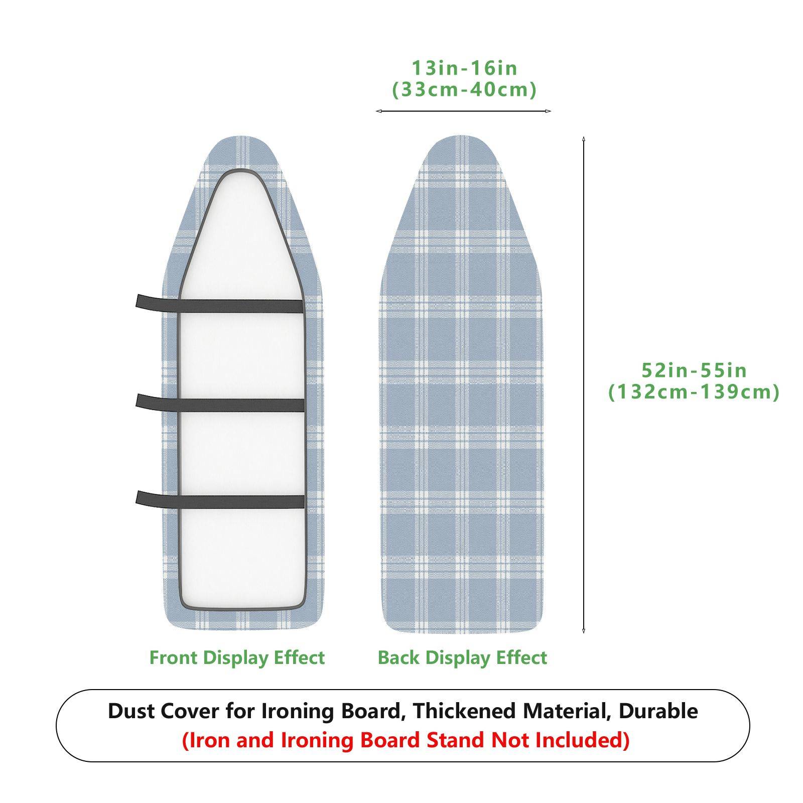 1-Piece Plaid Pattern Simple Modern  Ironing Board Cover, Universal Size, Without Board