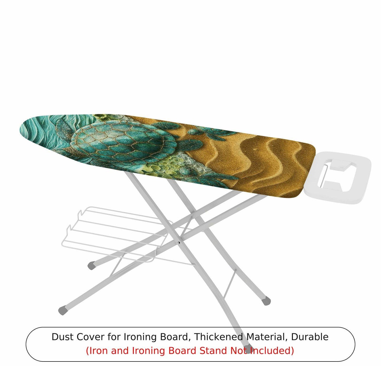 1-Piece Sea Turtle Ocean Beach  Ironing Board Cover, Universal Size, Without Board