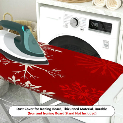 1-Piece Christmas Snowflake Red  Ironing Board Cover, Universal Size, Without Board