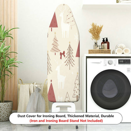 1-Piece Christmas Deer Tree  Ironing Board Cover, Universal Size, Without Board