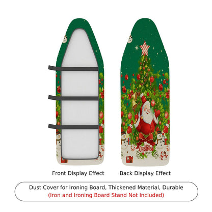 1-Piece Christmas Santa Snowman  Ironing Board Cover, Universal Size, Without Board