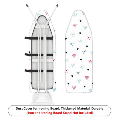 1-Piece Bow Heart Pattern Cute Durable  Ironing Board Cover, Universal Size, Without Board