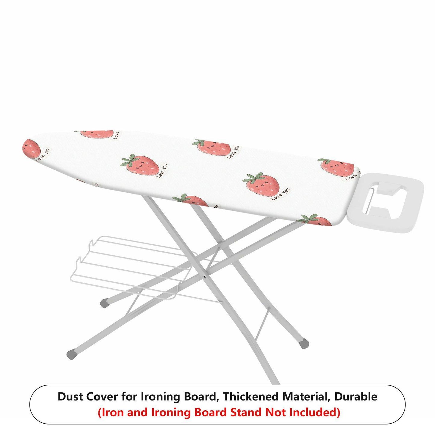 1-Piece Strawberry Print Love Heart Cute  Ironing Board Cover, Universal Size, Without Board