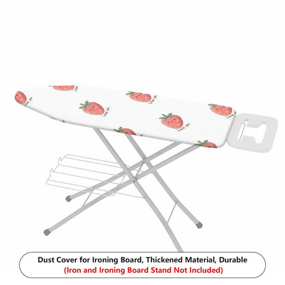 1-Piece Strawberry Print Love Heart Cute  Ironing Board Cover, Universal Size, Without Board