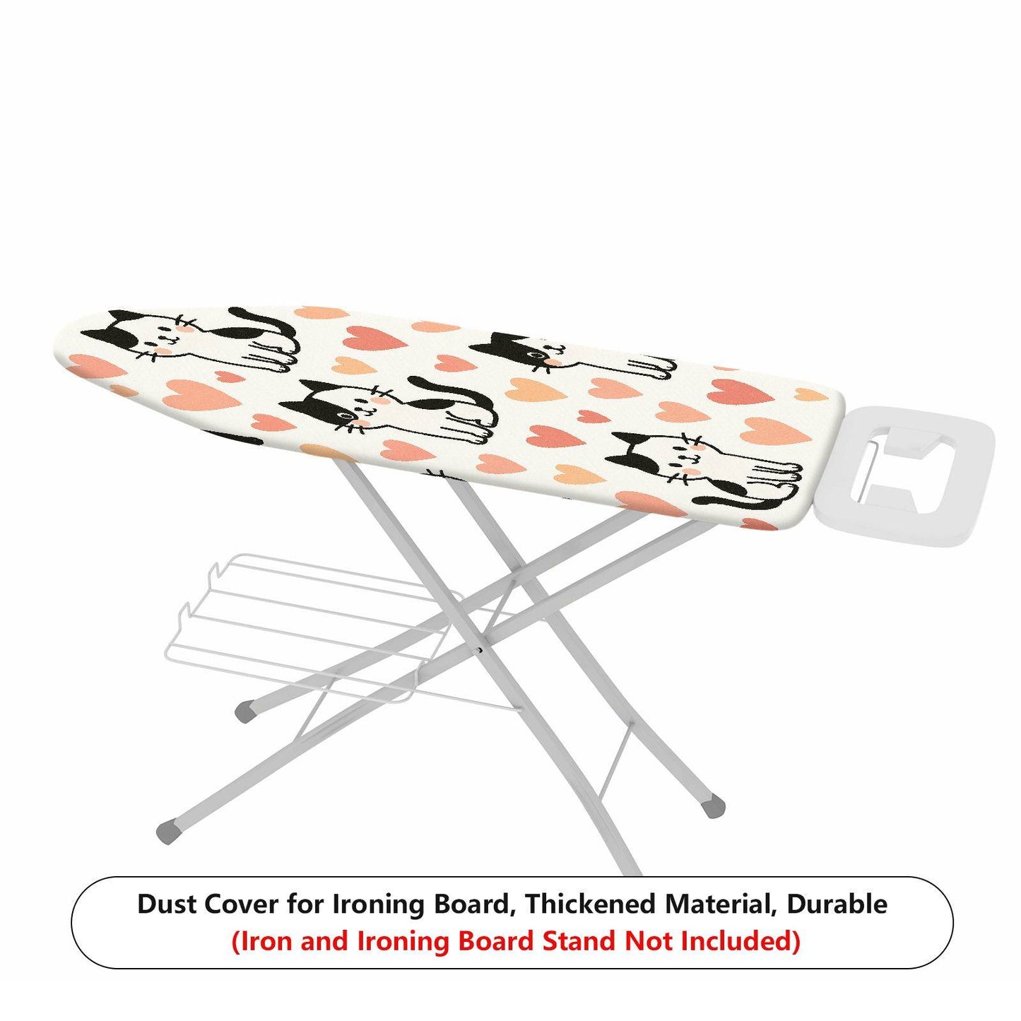1-Piece Cute Cat Heart Pattern  Ironing Board Cover, Universal Size, Without Board