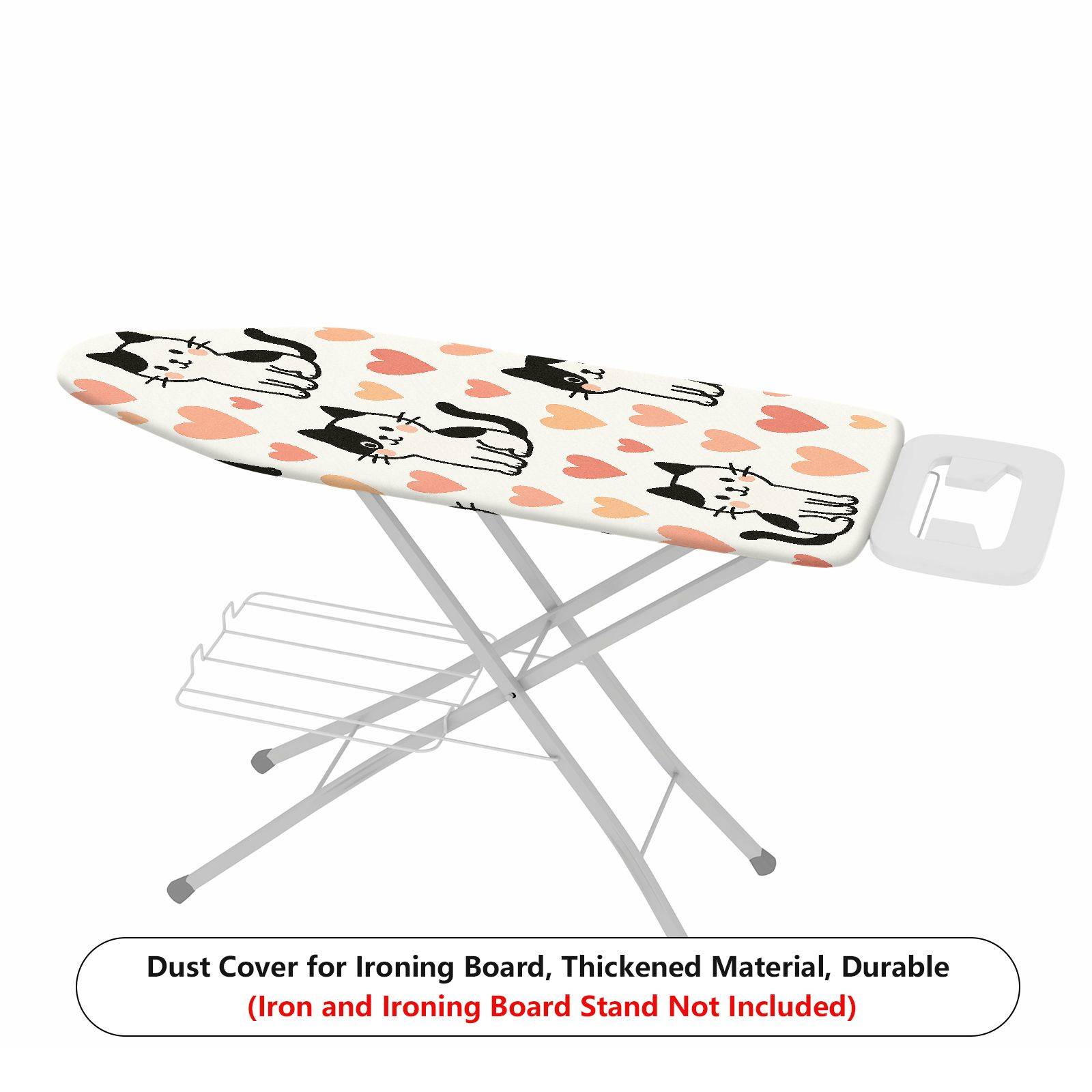 1-Piece Cute Cat Heart Pattern  Ironing Board Cover, Universal Size, Without Board