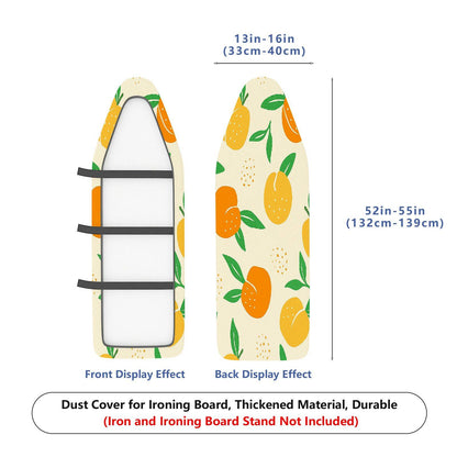 1-Piece Fruit Pattern Orange Leaf Print  Ironing Board Cover, Universal Size, Without Board