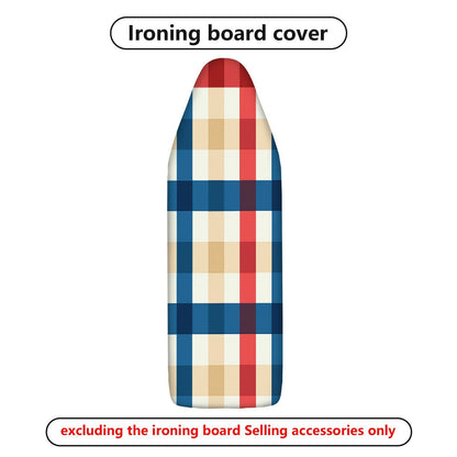 1-Piece Plaid Checkered Colorful  Ironing Board Cover, Universal Size, Without Board