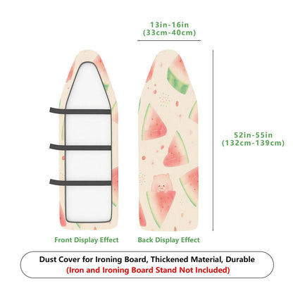 1-Piece Watermelon Fruit Print Pink  Ironing Board Cover, Universal Size, Without Board