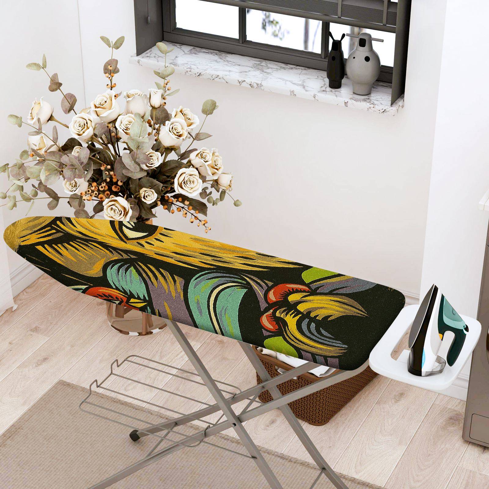 1-Piece abstract colorful artistic  Ironing Board Cover, Universal Size, Without Board