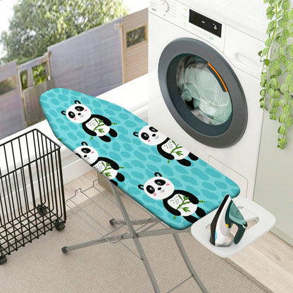 1-Piece Panda Blue Cute  Ironing Board Cover, Universal Size, Without Board