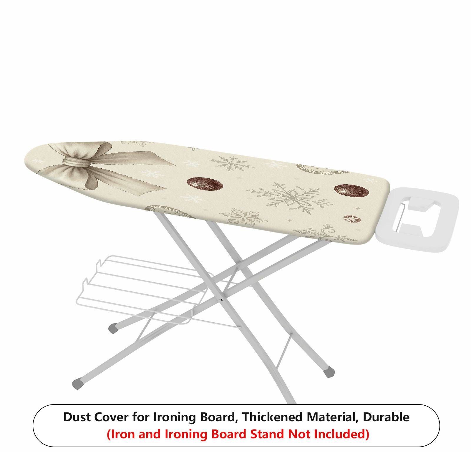 1-Piece Christmas Gift Snowflake Bow  Ironing Board Cover, Universal Size, Without Board