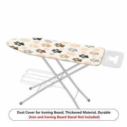 1-Piece Pawprint Pattern Beige Color Cute  Ironing Board Cover, Universal Size, Without Board