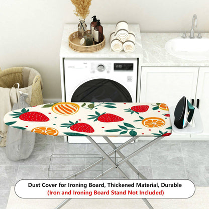 1-Piece Fruit Strawberry Orange Pattern  Ironing Board Cover, Universal Size, Without Board