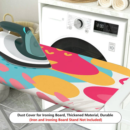 1-Piece Abstract Colorful Pattern Fun Pop Art  Ironing Board Cover, Universal Size, Without Board